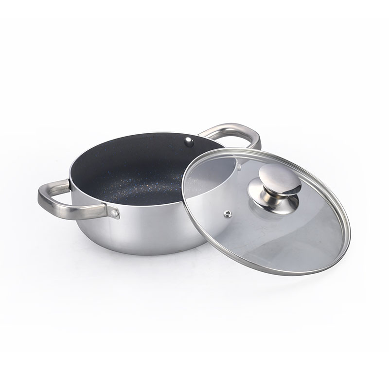 Juegos de cocina de acero inoxidable con tapas de vidrio