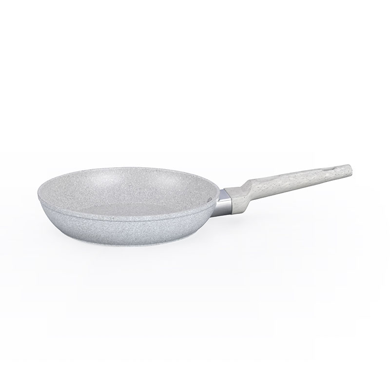 Soft Touch Kitchenware Juego de utensilios de cocina forjados con grano de madera de mármol