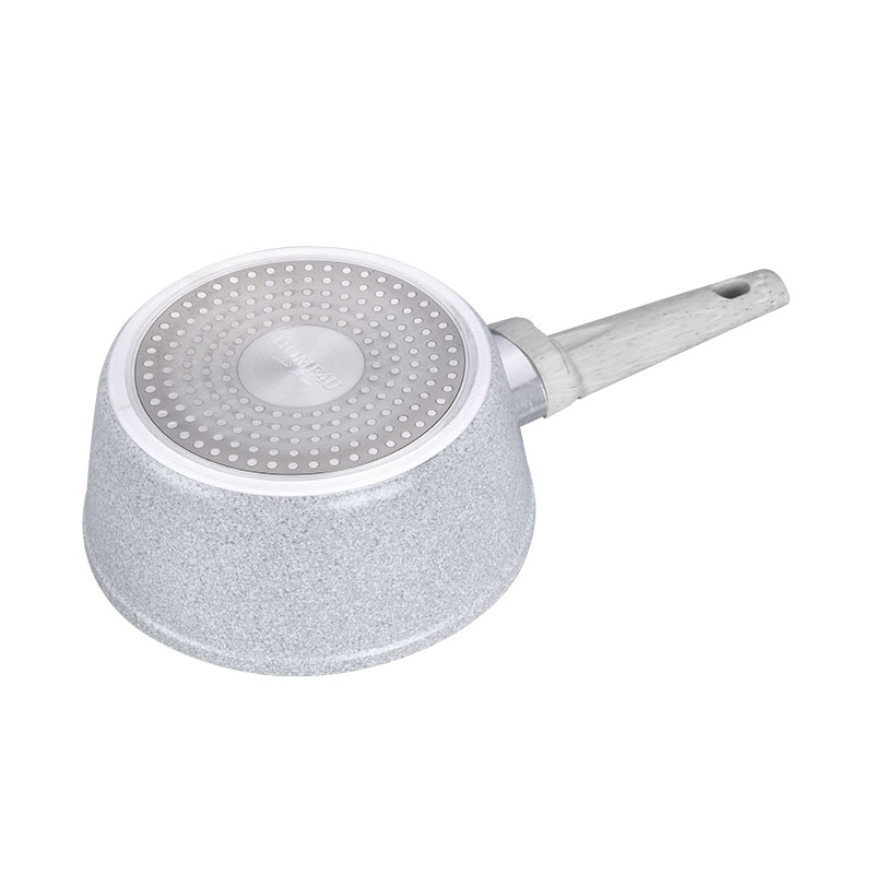 Soft Touch Kitchenware Juego de utensilios de cocina forjados con grano de madera de mármol