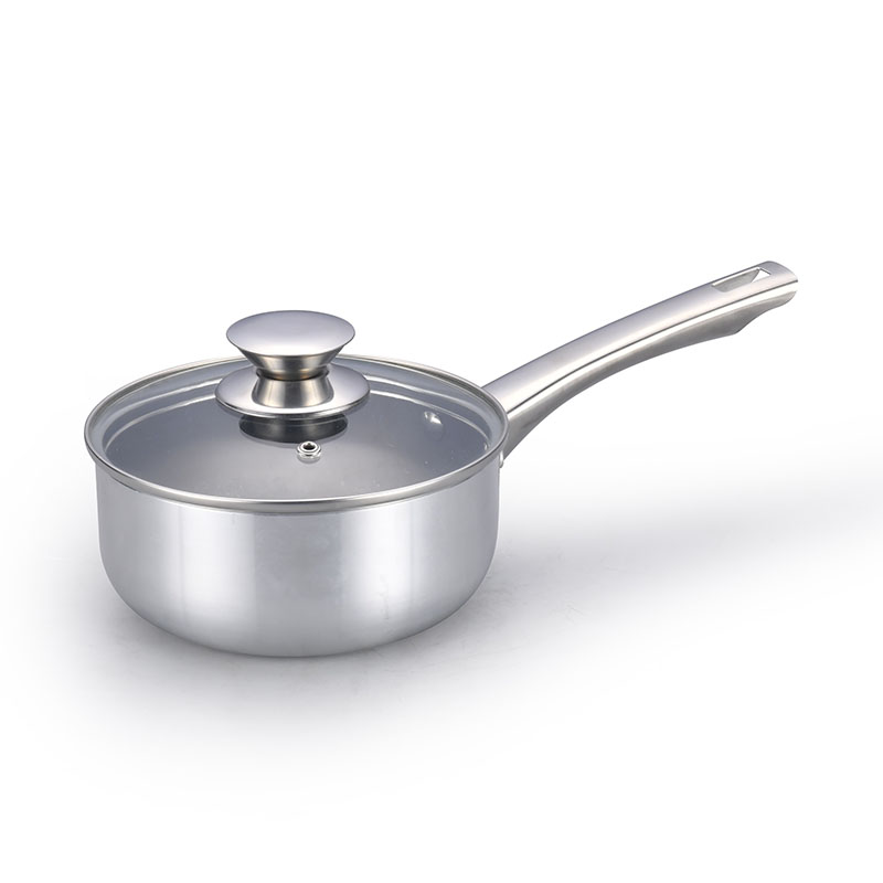 Juegos de cocina de acero inoxidable con tapas de vidrio