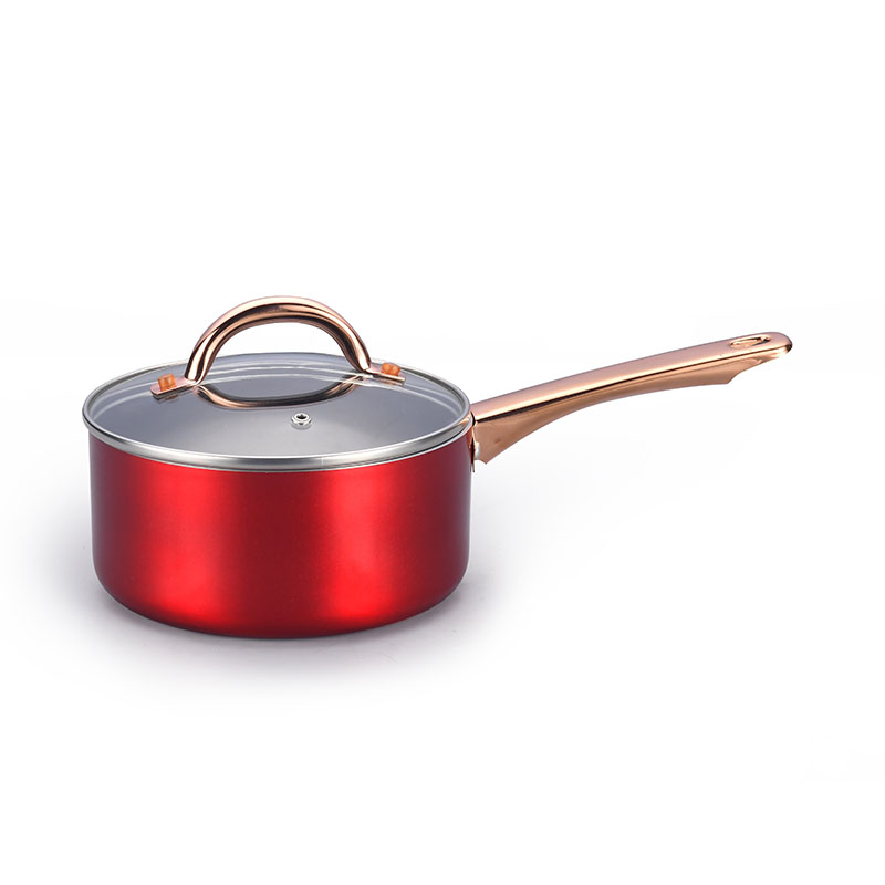 Macetas de cocción de cobre de acero inoxidable utensilios de cocina presionados