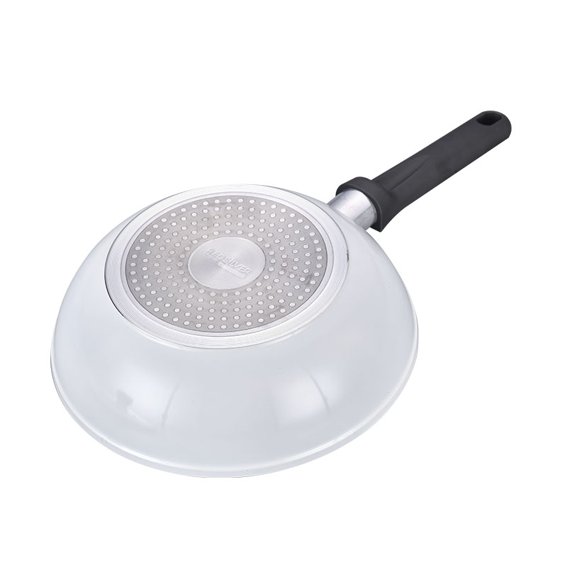 Utensilios de cocina de mango desmontable forjado de grano de madera con laca