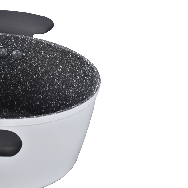 Utensilios de cocina de mango desmontable forjado de grano de madera con laca