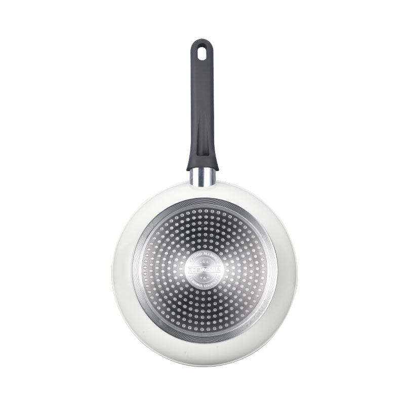 Utensilios de cocina de mango desmontable forjado de grano de madera con laca