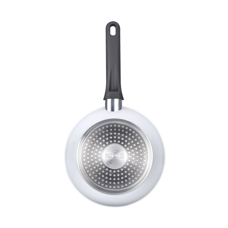 Utensilios de cocina de mango desmontable forjado de grano de madera con laca