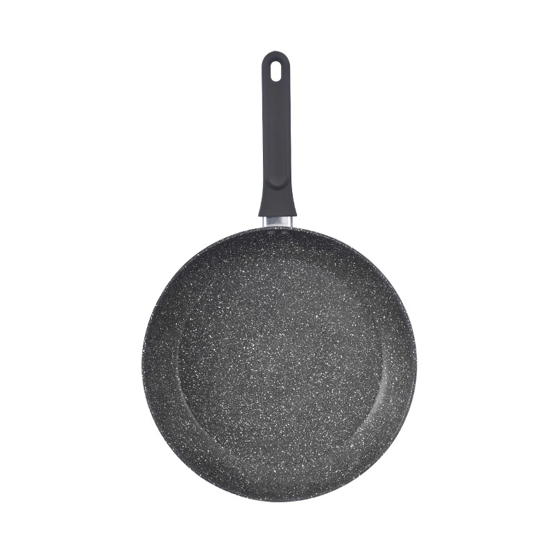 Utensilios de cocina de mango desmontable forjado de grano de madera con laca