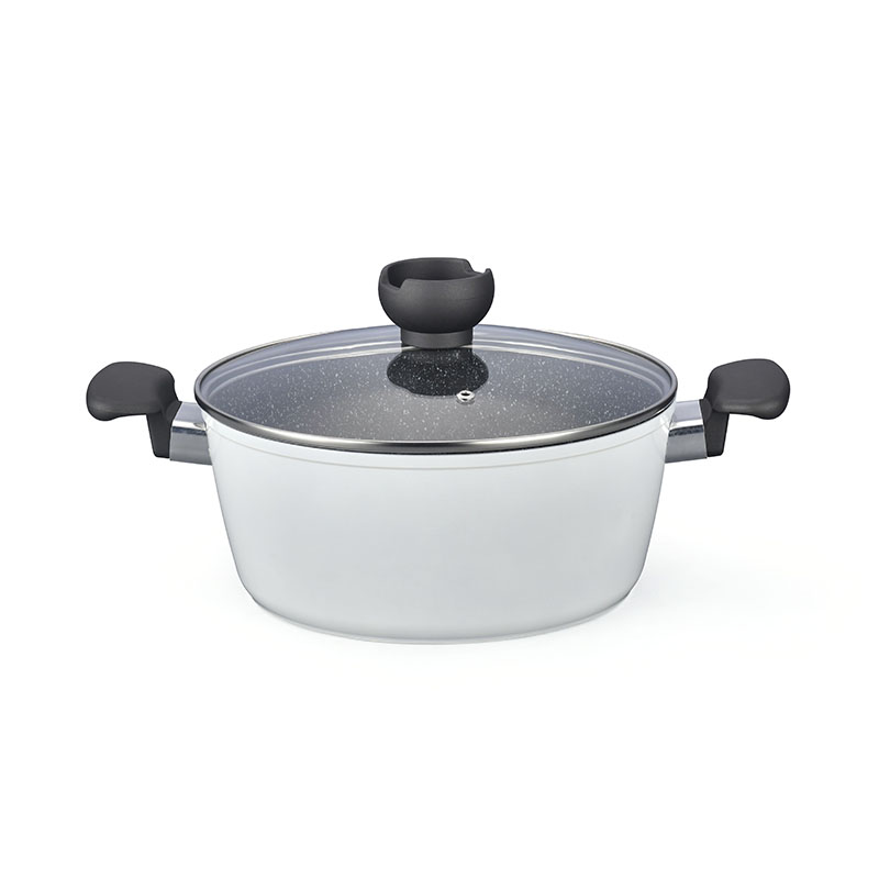 Utensilios de cocina de mango desmontable forjado de grano de madera con laca