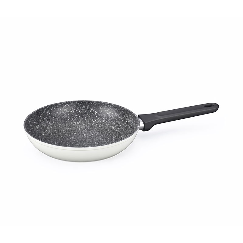 Utensilios de cocina de mango desmontable forjado de grano de madera con laca