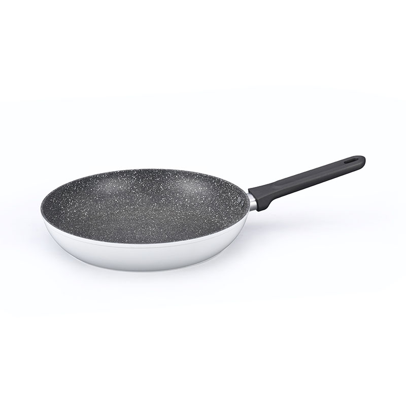 Utensilios de cocina de mango desmontable forjado de grano de madera con laca