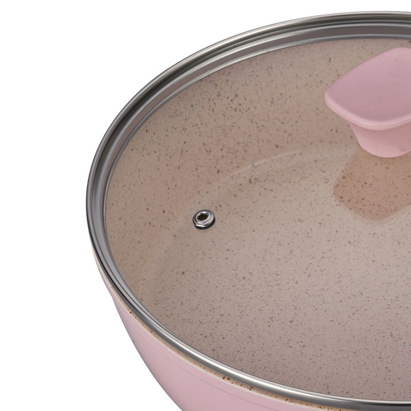 Guzo de olla de sartén resistente al calor de mármol Profesional
