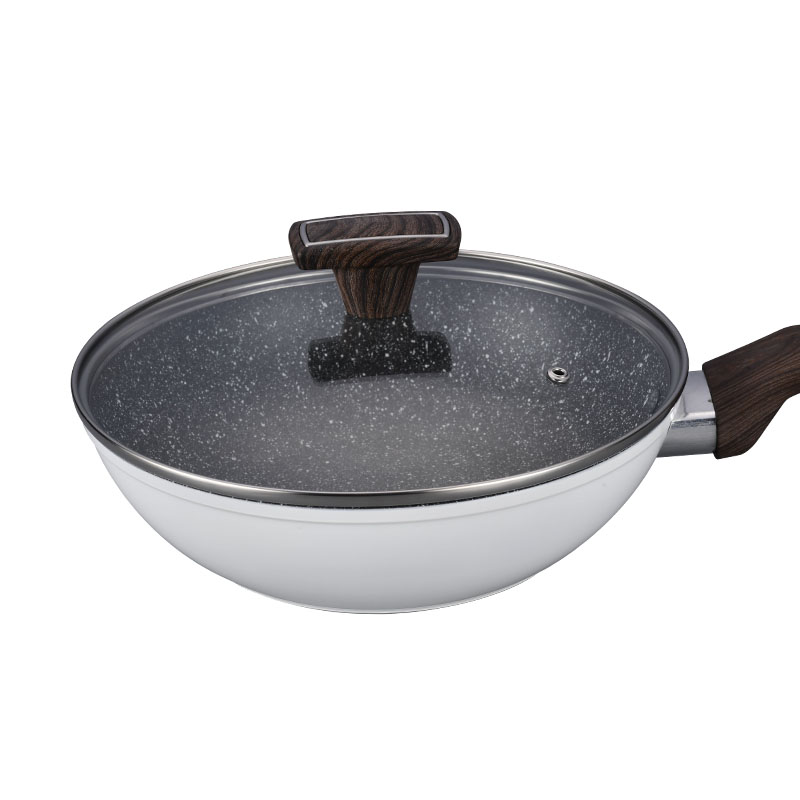 Partitura de grano de madera utensilios de cocina sin palos con lámpara