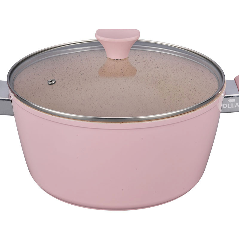 Guzo de olla de sartén resistente al calor de mármol Profesional