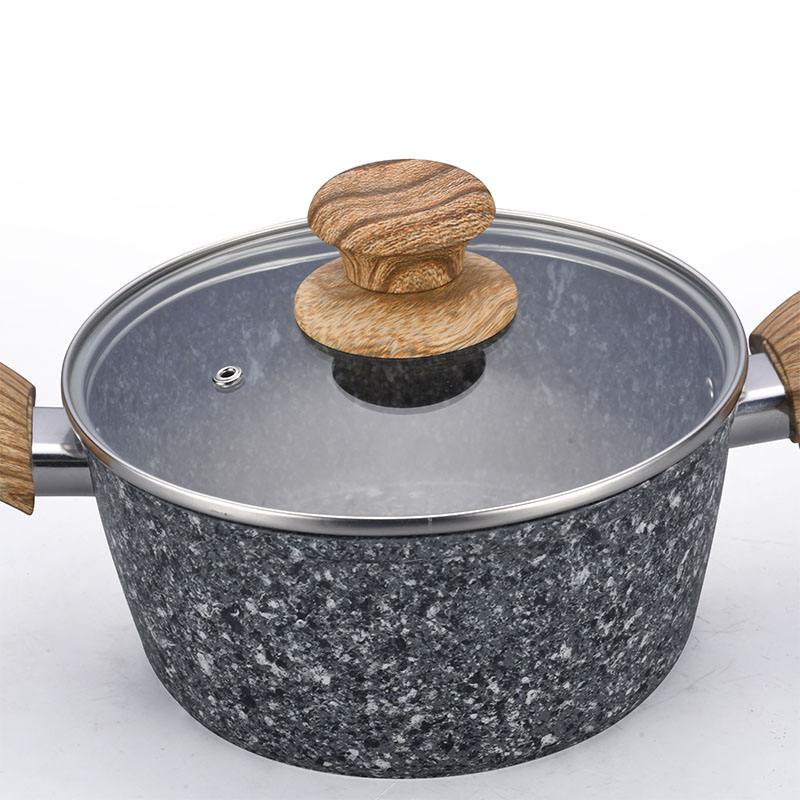 Ganitas de cocina de granito y sartenes utensilios de cocina forjados