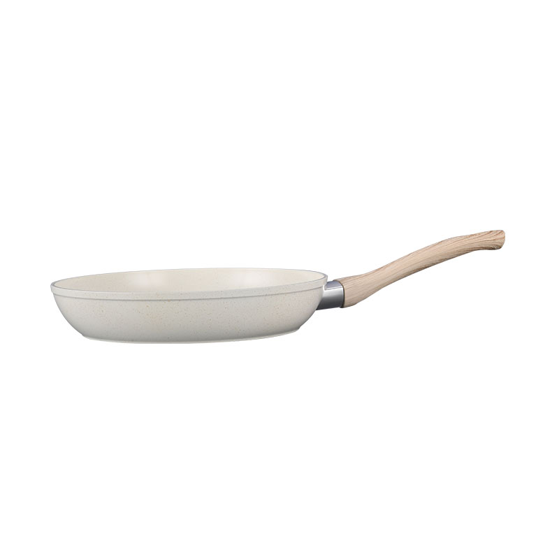 Hoques de cocción de mármol blanco cremoso y sartenes utensilios de cocina forjados