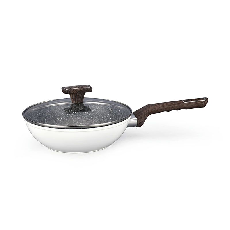 Partitura de grano de madera utensilios de cocina sin palos con lámpara