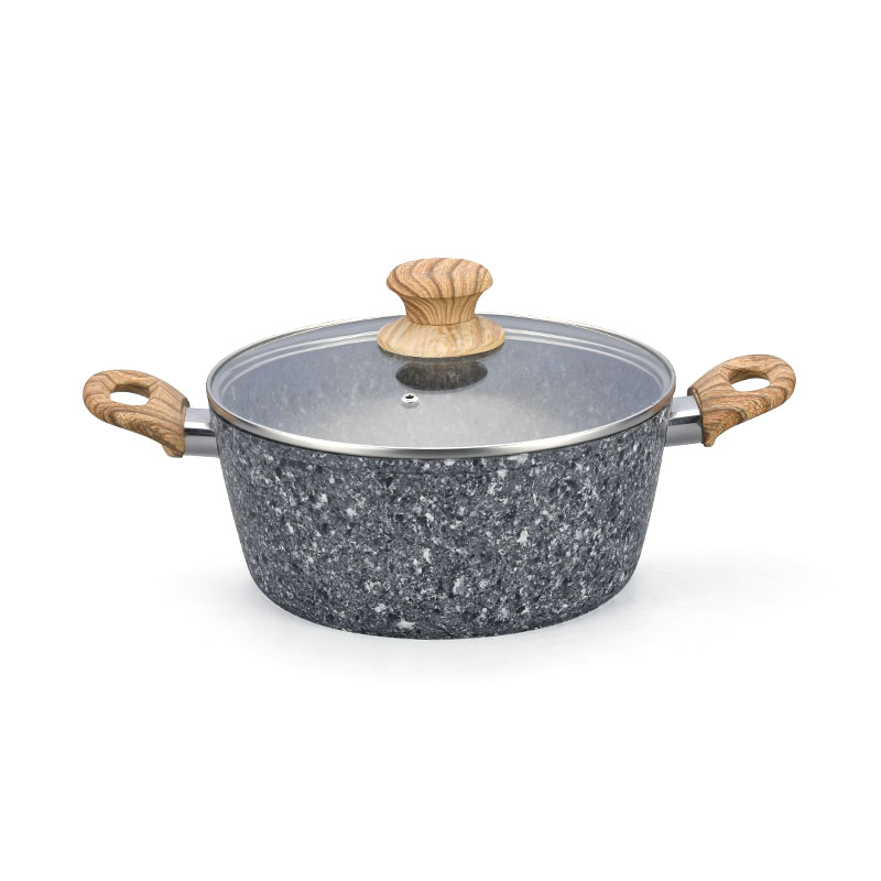 Ganitas de cocina de granito y sartenes utensilios de cocina forjados