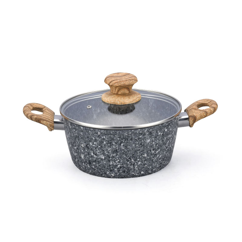 Ganitas de cocina de granito y sartenes utensilios de cocina forjados