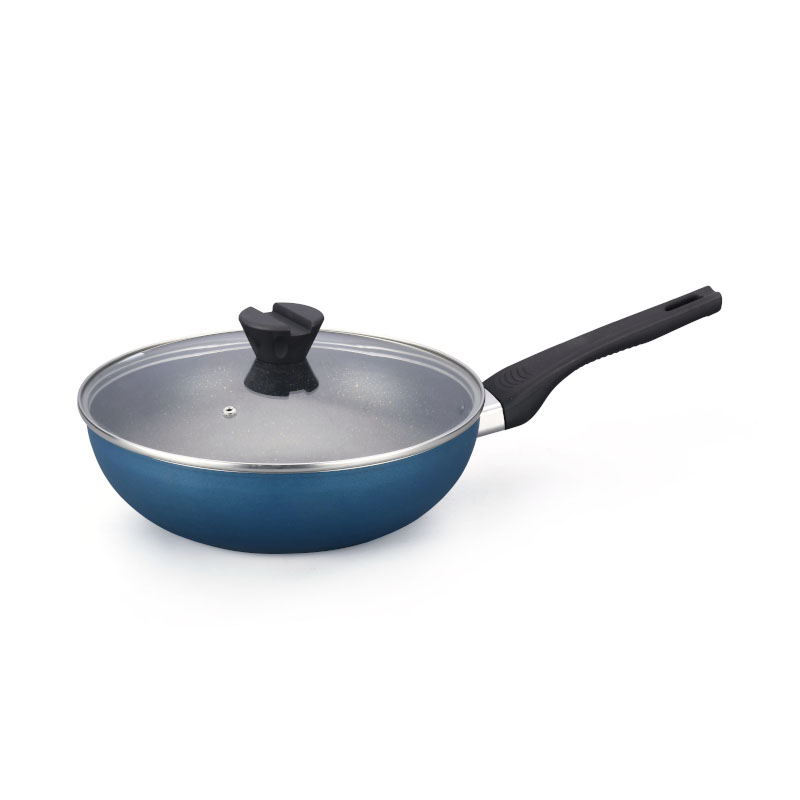 Potes de cocción sin palos de mármol profesional utensilios de cocina forjados