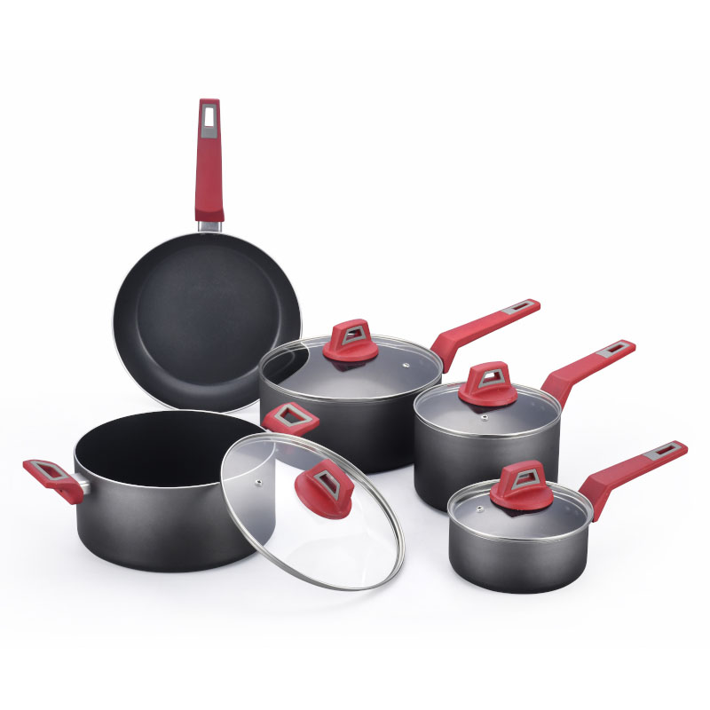 Juegos de cocina clásicos premium negros prensados