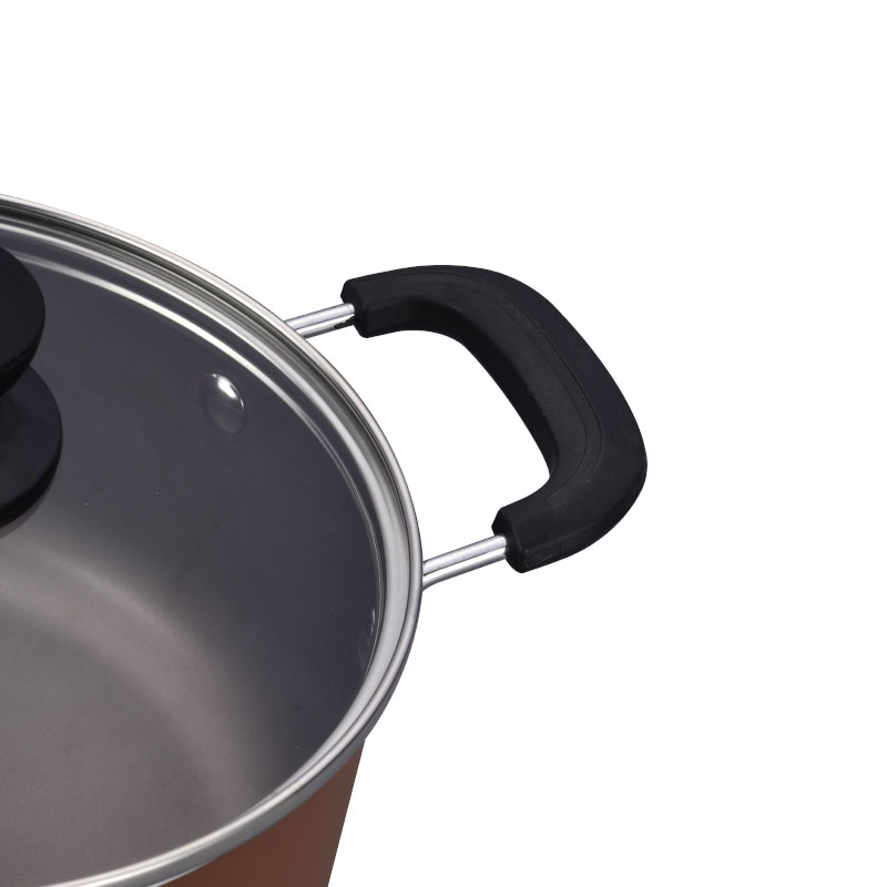 Potes de cocción de pintura de crujido especial utensilios de cocina presionados