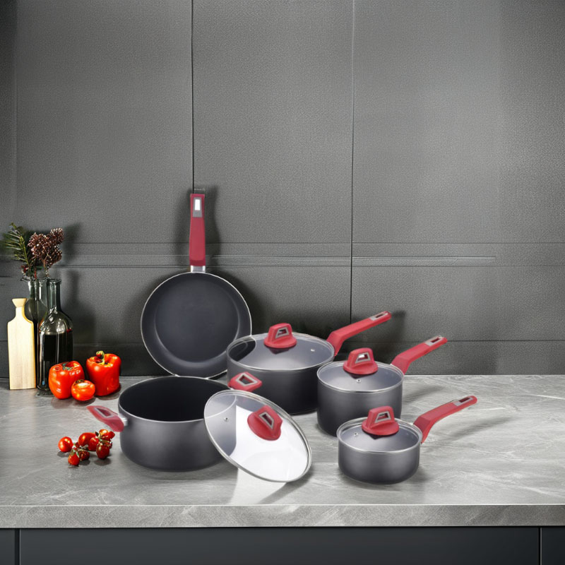 Juegos de cocina clásicos premium negros prensados