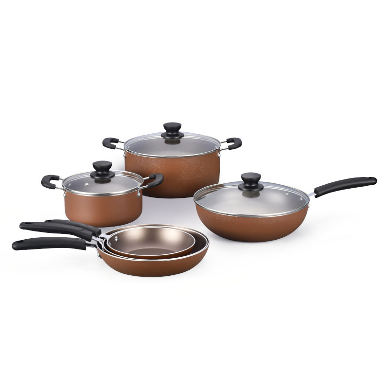 Potes de cocción de pintura de crujido especial utensilios de cocina presionados