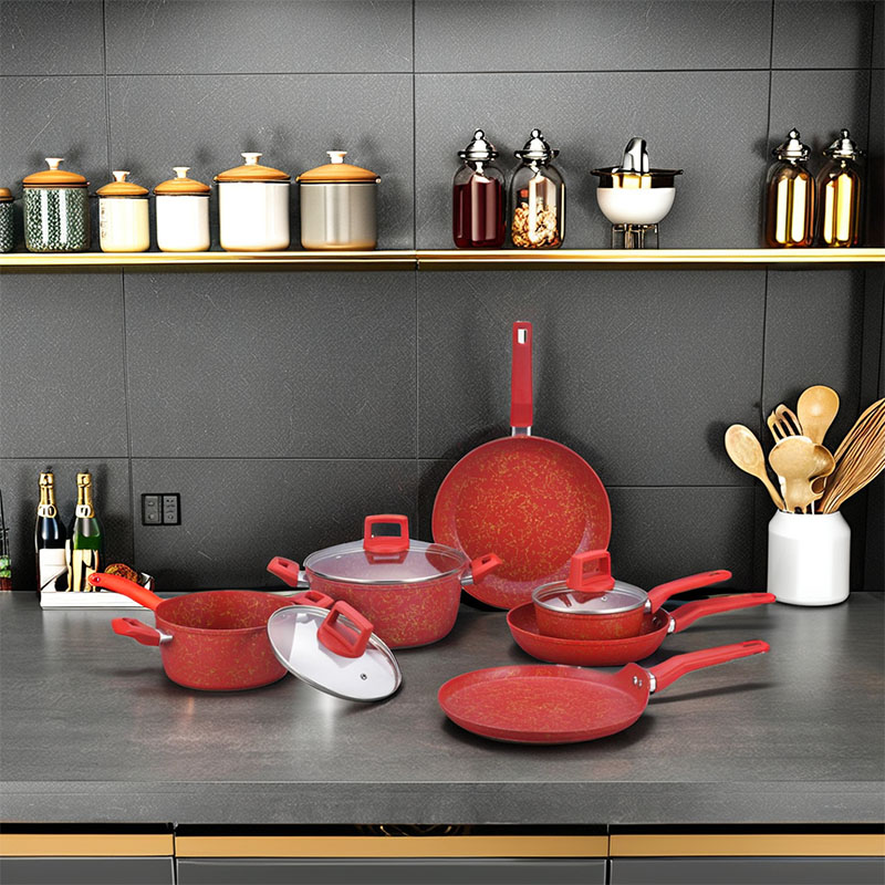 Telamon Red Golden Thread Weave Bat -Cookware de utensilios de cocina