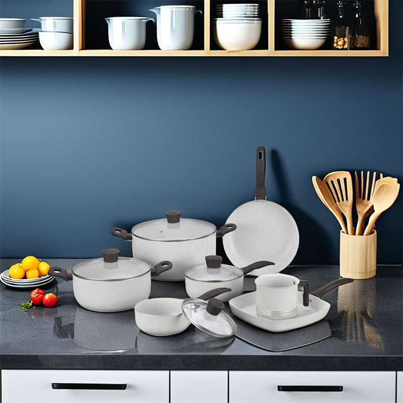 Gray Home Broet Hoquera de cocción no presionada con tapa