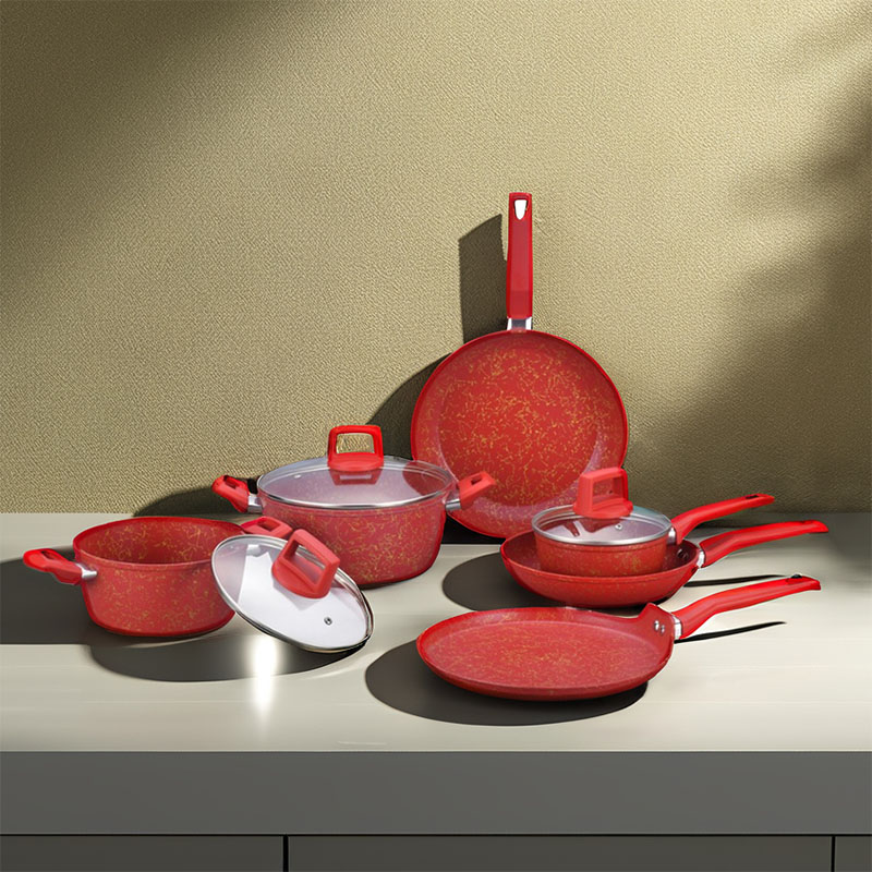 Telamon Red Golden Thread Weave Bat -Cookware de utensilios de cocina