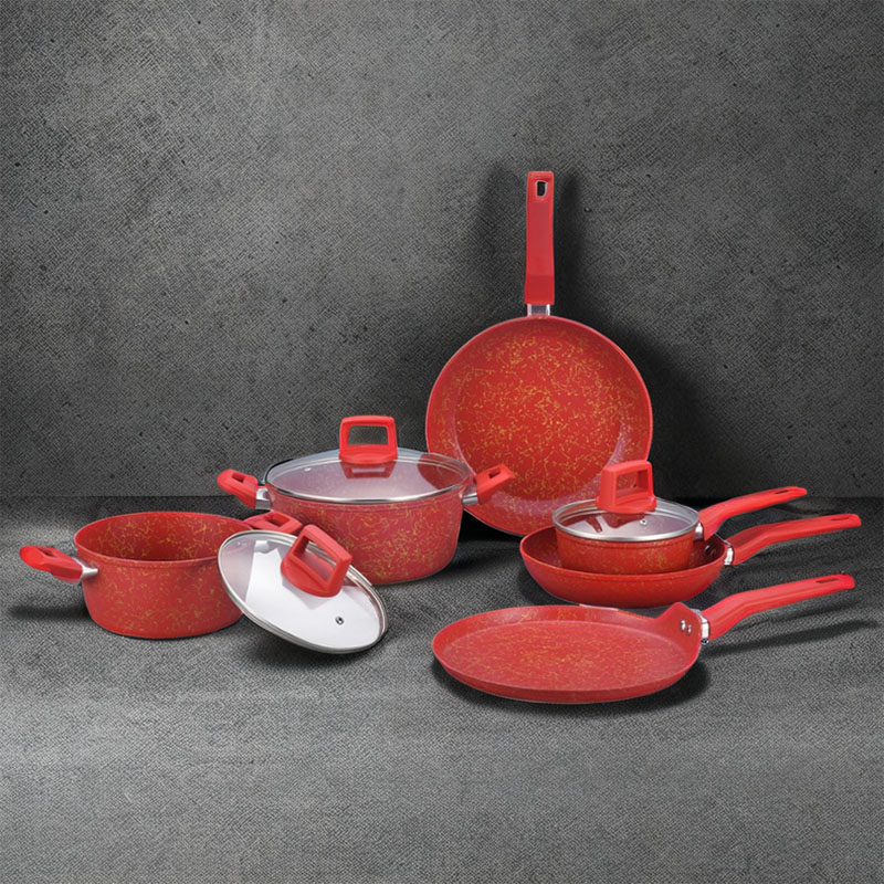 Telamon Red Golden Thread Weave Bat -Cookware de utensilios de cocina