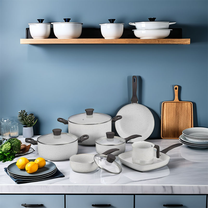 Gray Home Broet Hoquera de cocción no presionada con tapa