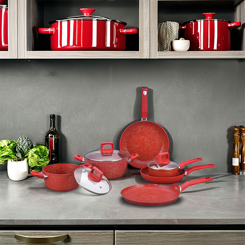 Telamon Red Golden Thread Weave Bat -Cookware de utensilios de cocina
