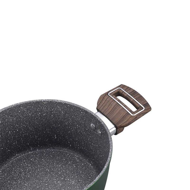 Hoques de cocción sin palos de piedra gris oscuro utensilios de cocina forjados