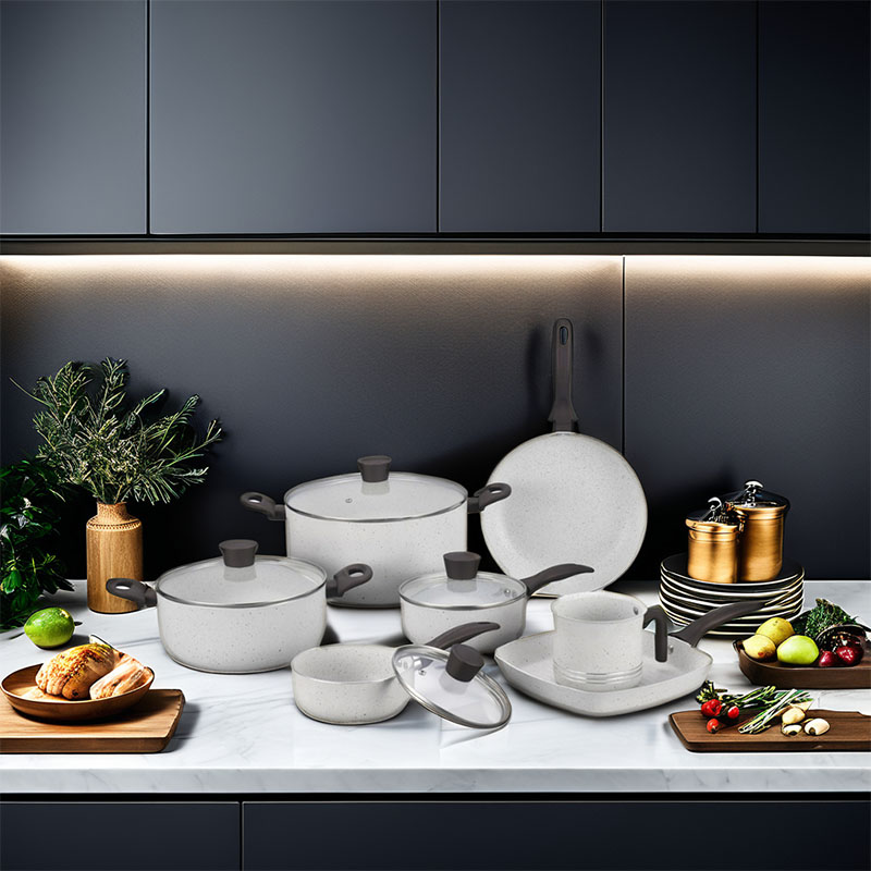 Gray Home Broet Hoquera de cocción no presionada con tapa