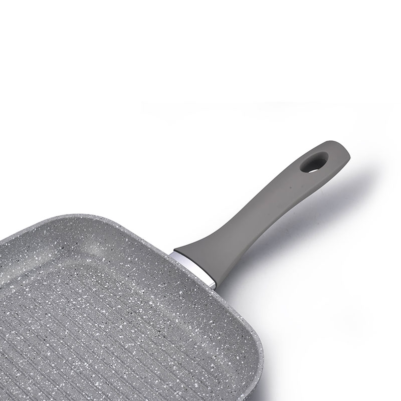 Juegos de cocina de mármol suave táctil con toque forjado