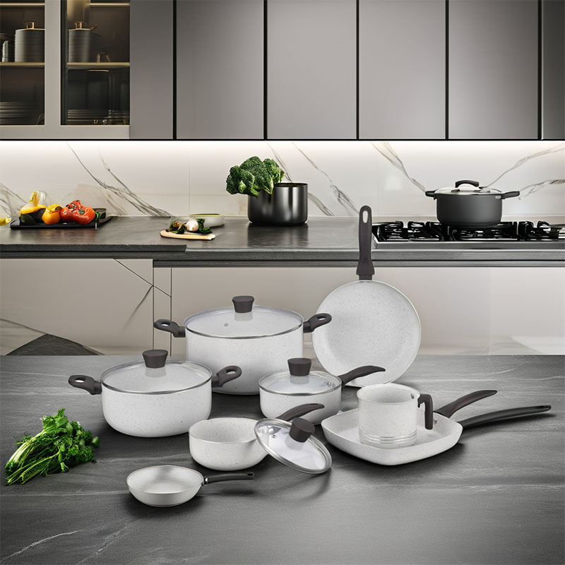 Gray Home Broet Hoquera de cocción no presionada con tapa