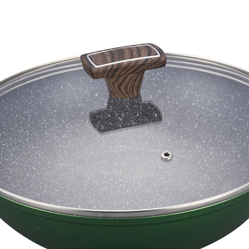 Hoques de cocción sin palos de piedra gris oscuro utensilios de cocina forjados