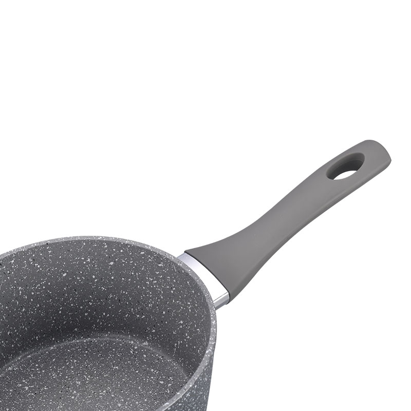 Garantillas de cocción con toque suave de mármol grises de cocina forjadas