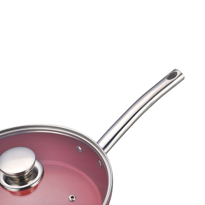 Ollas y sartenes de acero inoxidable martillado con utensilios de cocina forjados