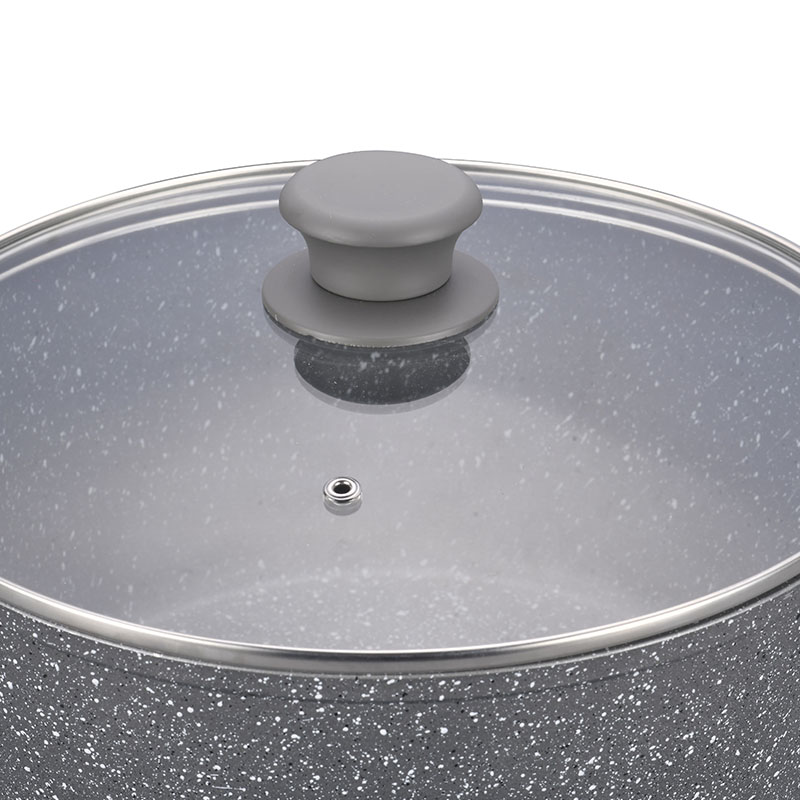 Juegos de cocina de mármol suave táctil con toque forjado