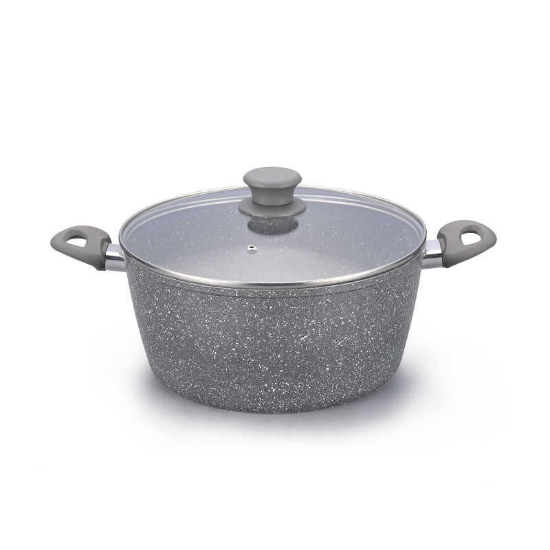 Juegos de cocina de mármol suave táctil con toque forjado