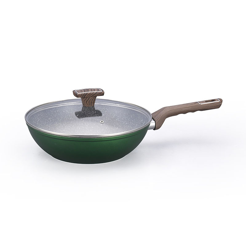 Hoques de cocción sin palos de piedra gris oscuro utensilios de cocina forjados