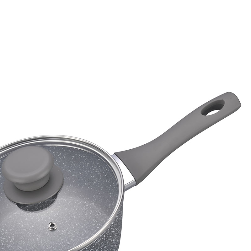 Juegos de cocina de mármol suave táctil con toque forjado