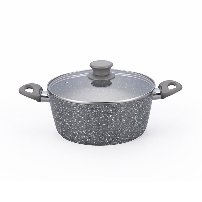 Juegos de cocina de mármol suave táctil con toque forjado