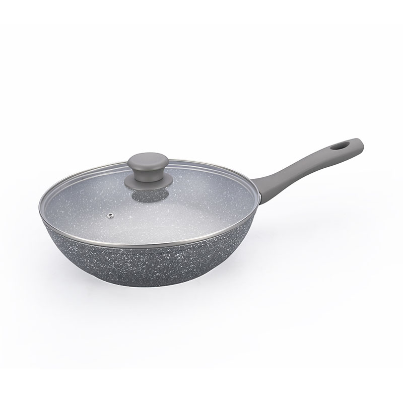 Juegos de cocina de mármol suave táctil con toque forjado