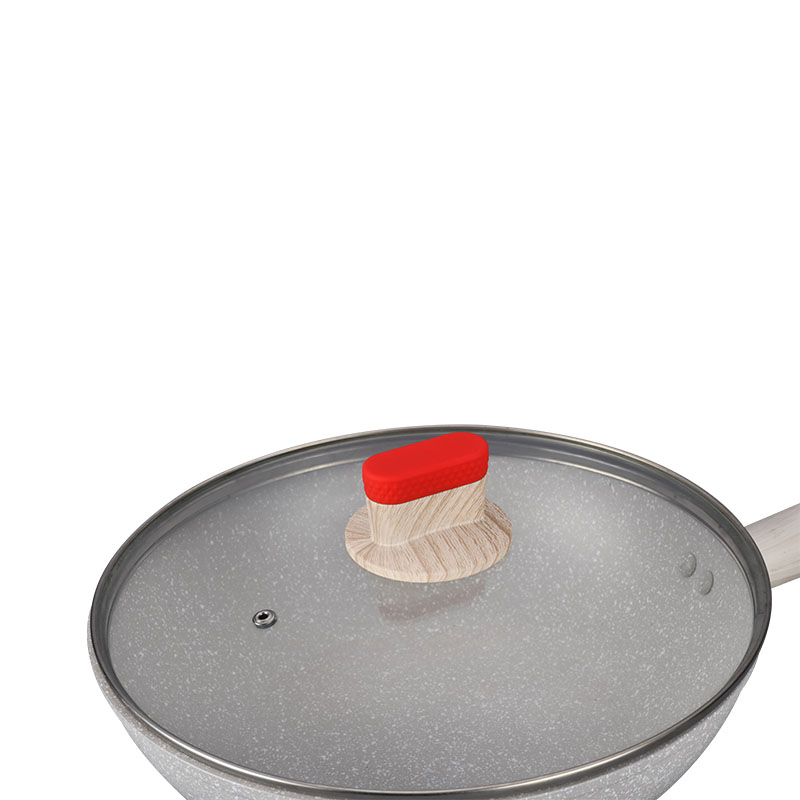 Kitchenware Juego de utensilios de cocina forjados de mármol con colorido ornamental