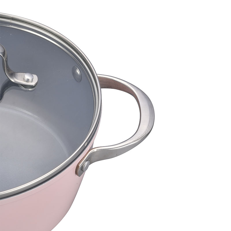 Guzo de olla de cerámica de acero inoxidable utensilios de cocina forjados