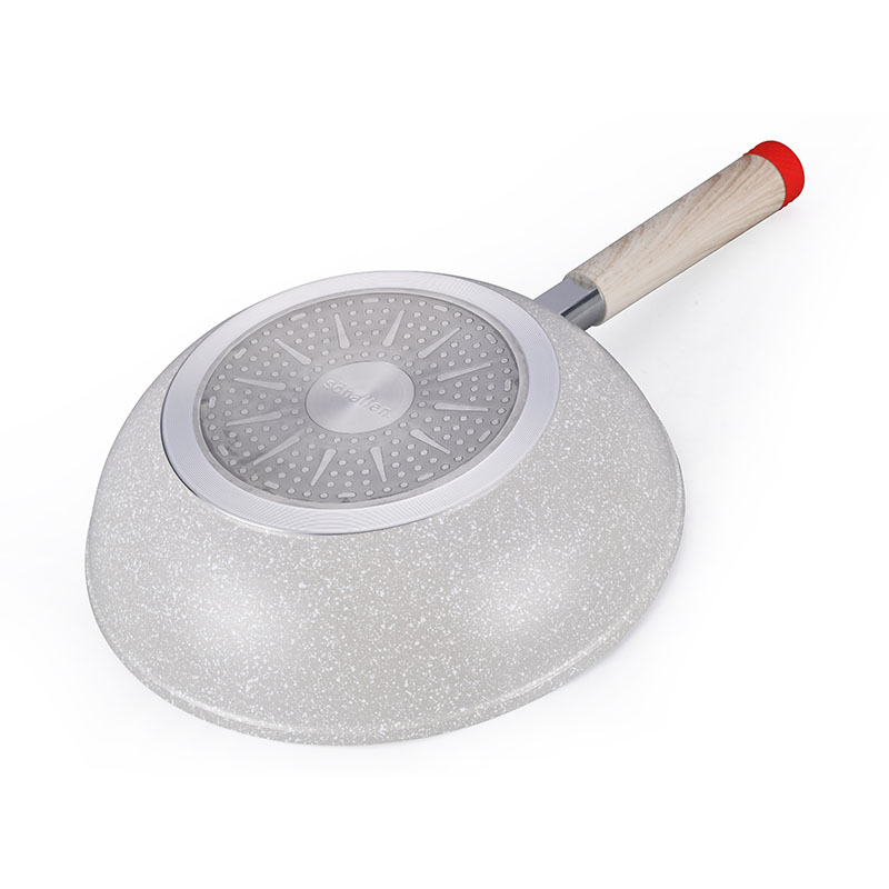Kitchenware Juego de utensilios de cocina forjados de mármol con colorido ornamental