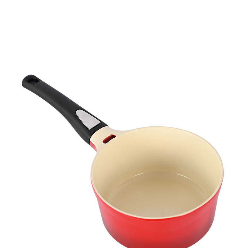 Juego de cocina de cerámica roja Muerto de cocina fundido con tapa