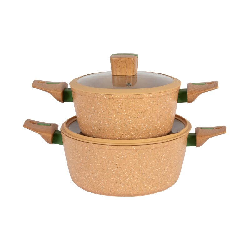 Construcción duradera de marrón claro juegos de cocina forjados